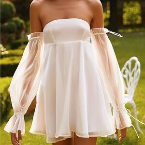 Bridal - Alamour The Label Strapless Cream Dress